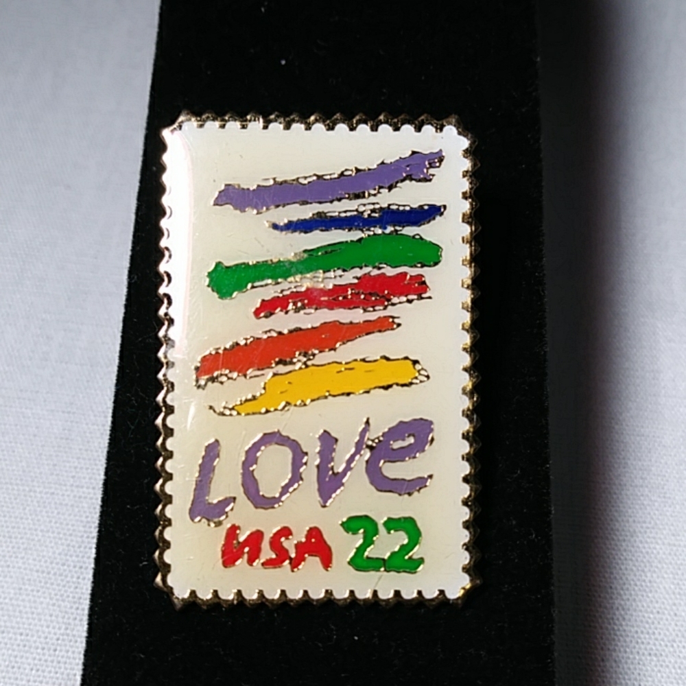 "LOVE" Stamp pin